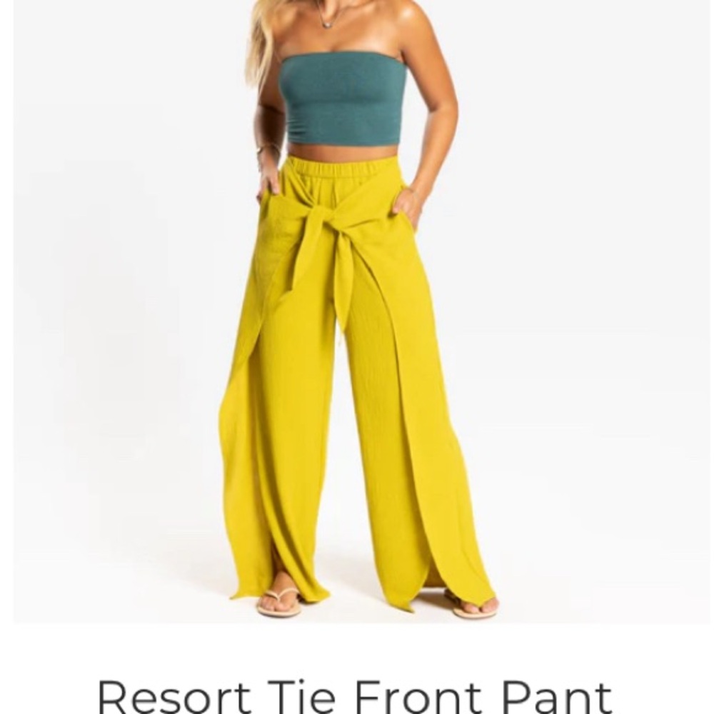 NWT P’Tula Tie Front Women's Resort Pants